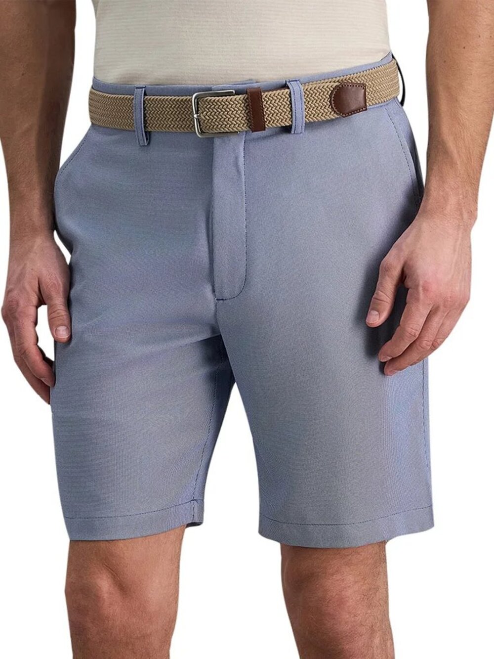 Haggar Men's Performance Short, Superflex Waistland, Color Blue, Size 30, NWT